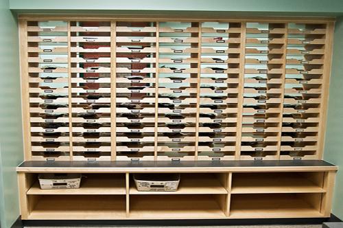 Mail Slots Organizer at Virginia Beach Middle School in Virginia Beach, Virginia